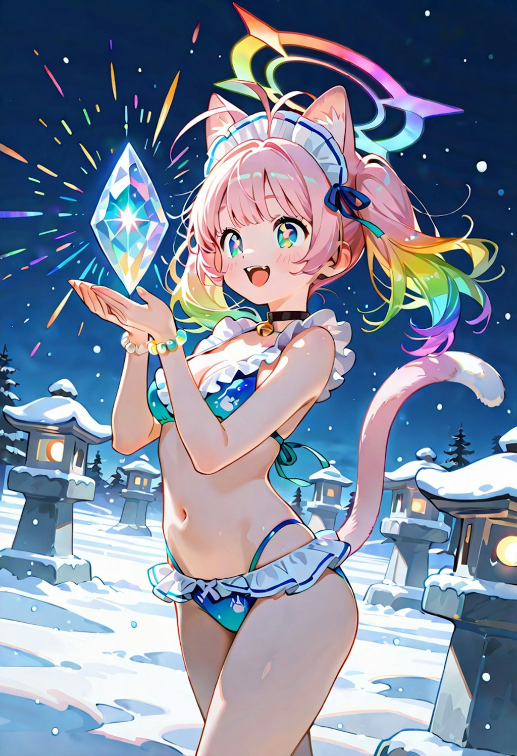 いしころちゃんと雪化粧