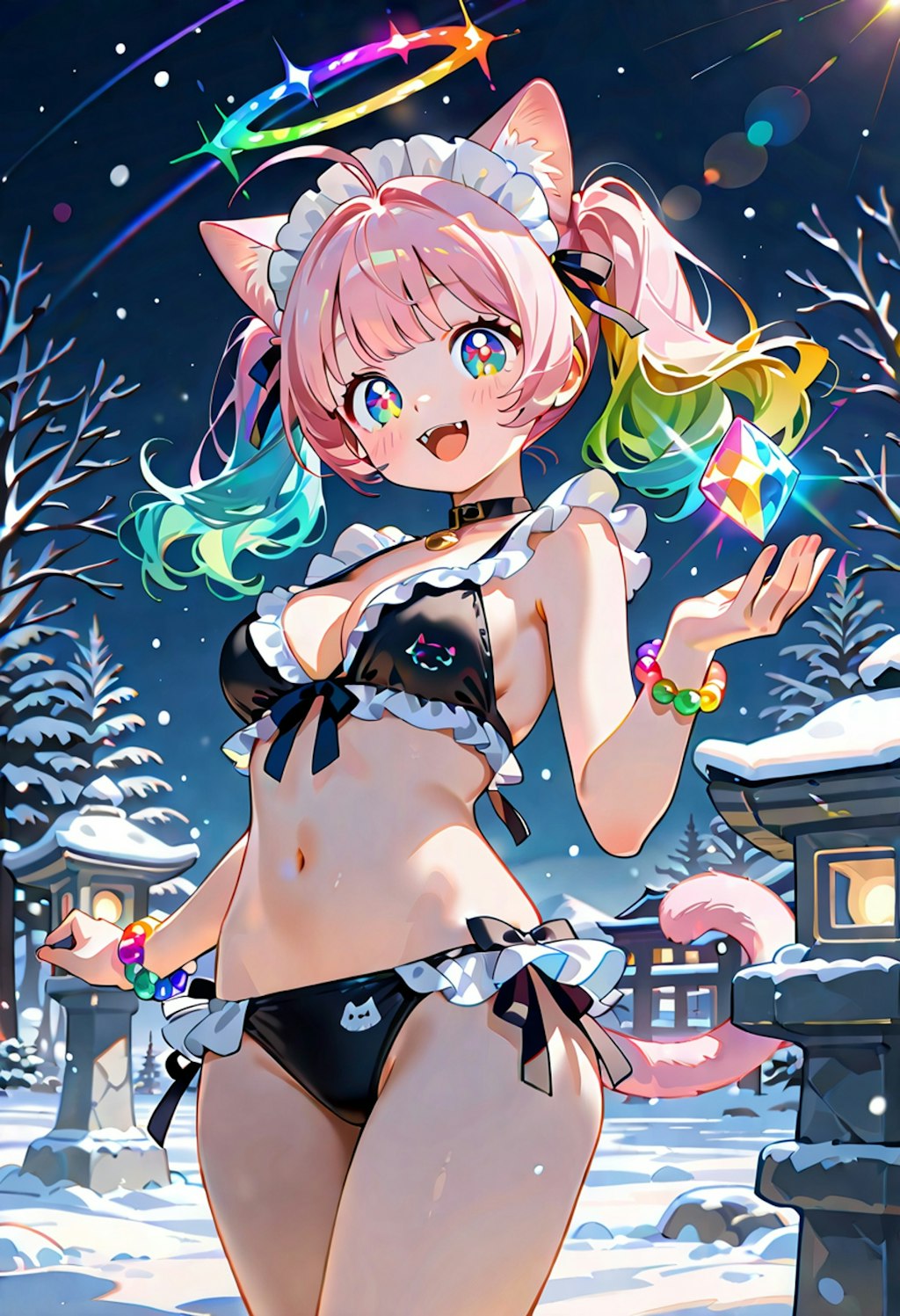 いしころちゃんと雪化粧