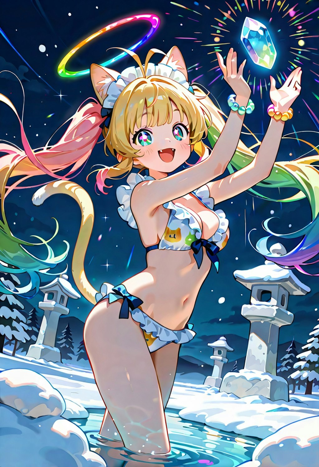 いしころちゃんと雪化粧