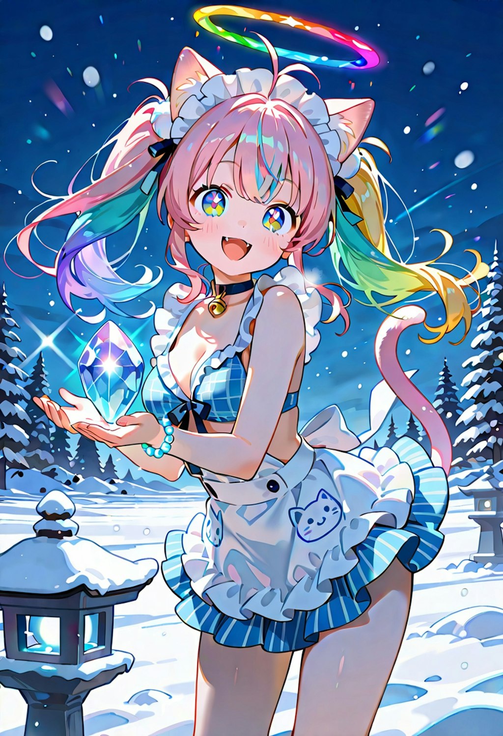 いしころちゃんと雪化粧