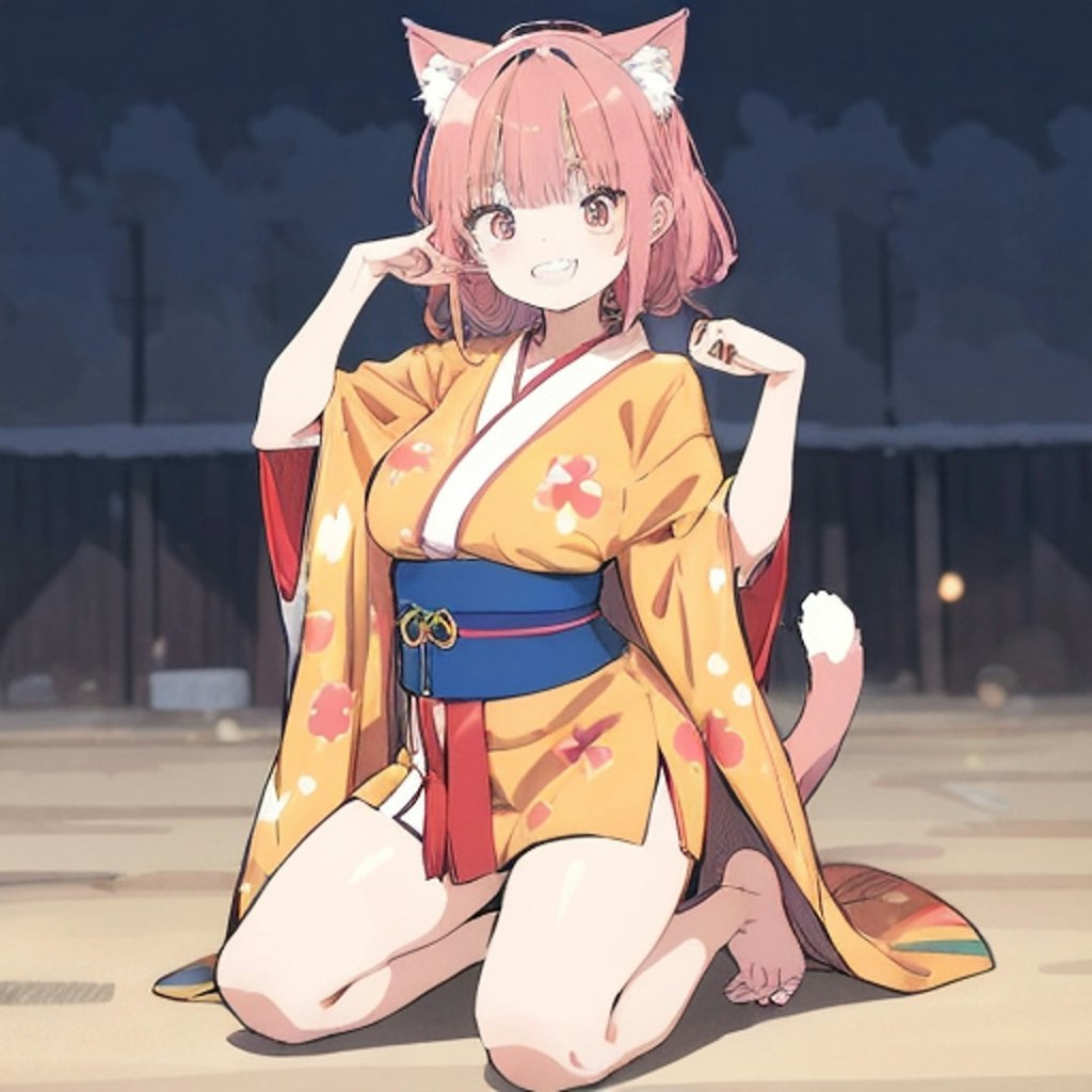 赤い猫娘