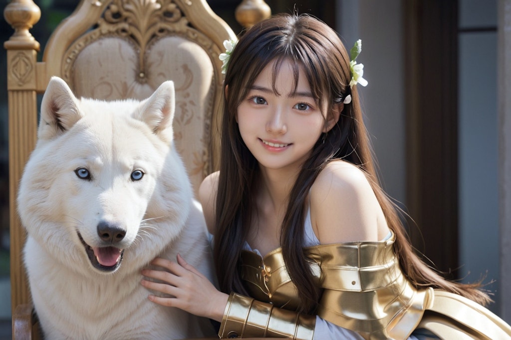 白い犬と王女