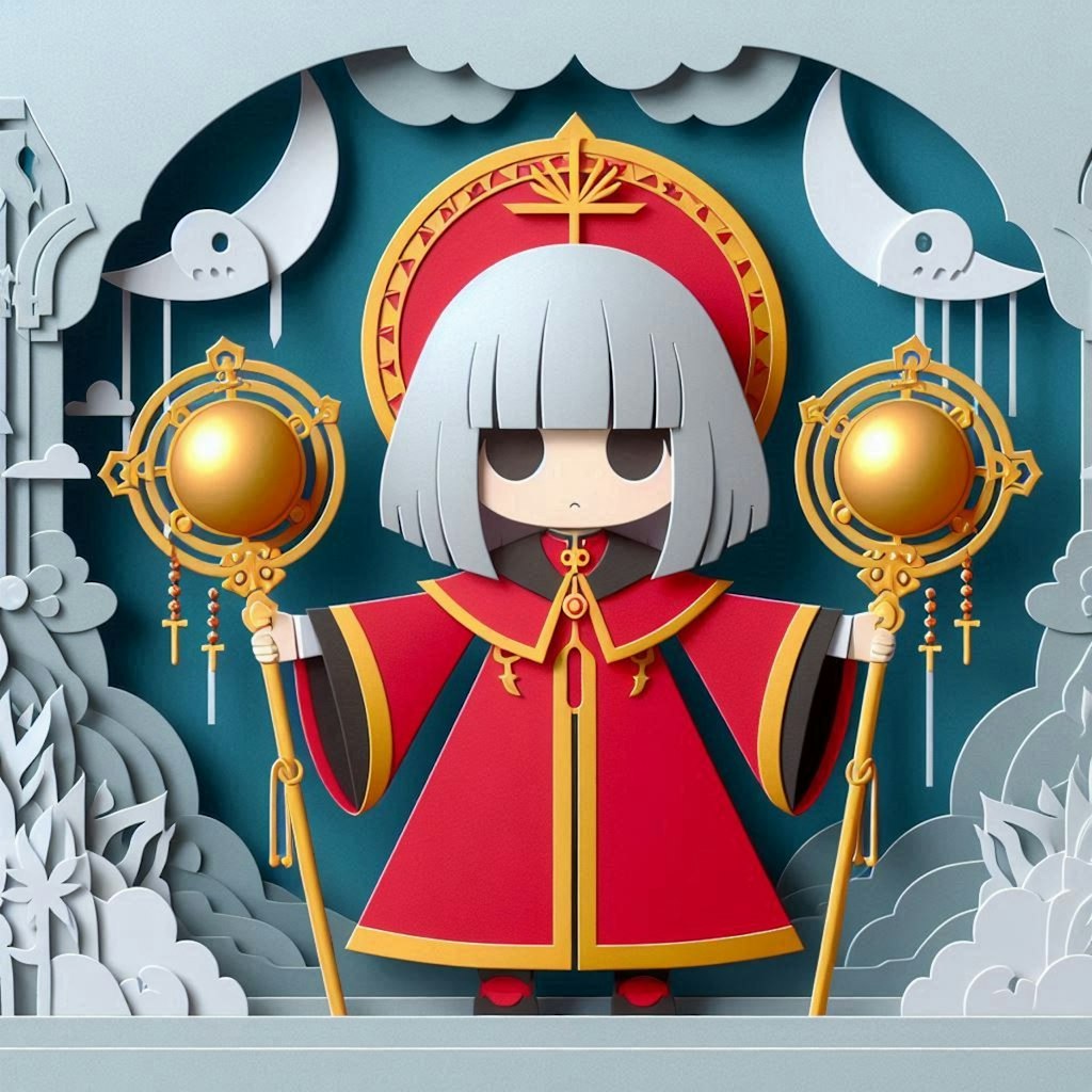 悪魔神官ちゃんのペーパーアート