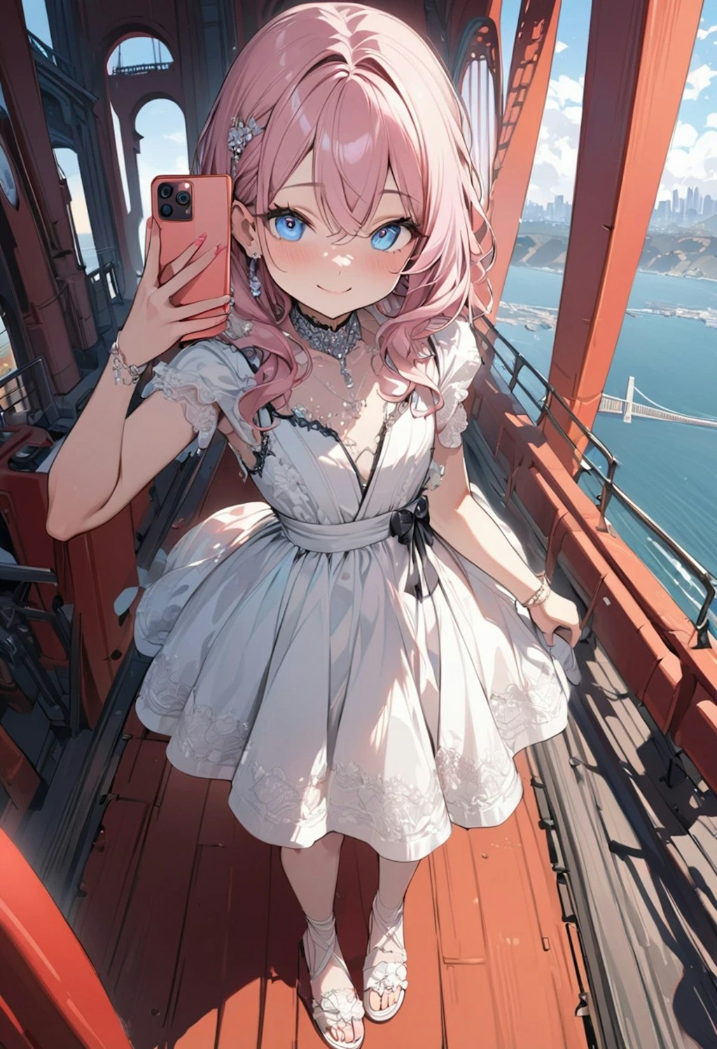 橋で自撮り Selfie at the bridge