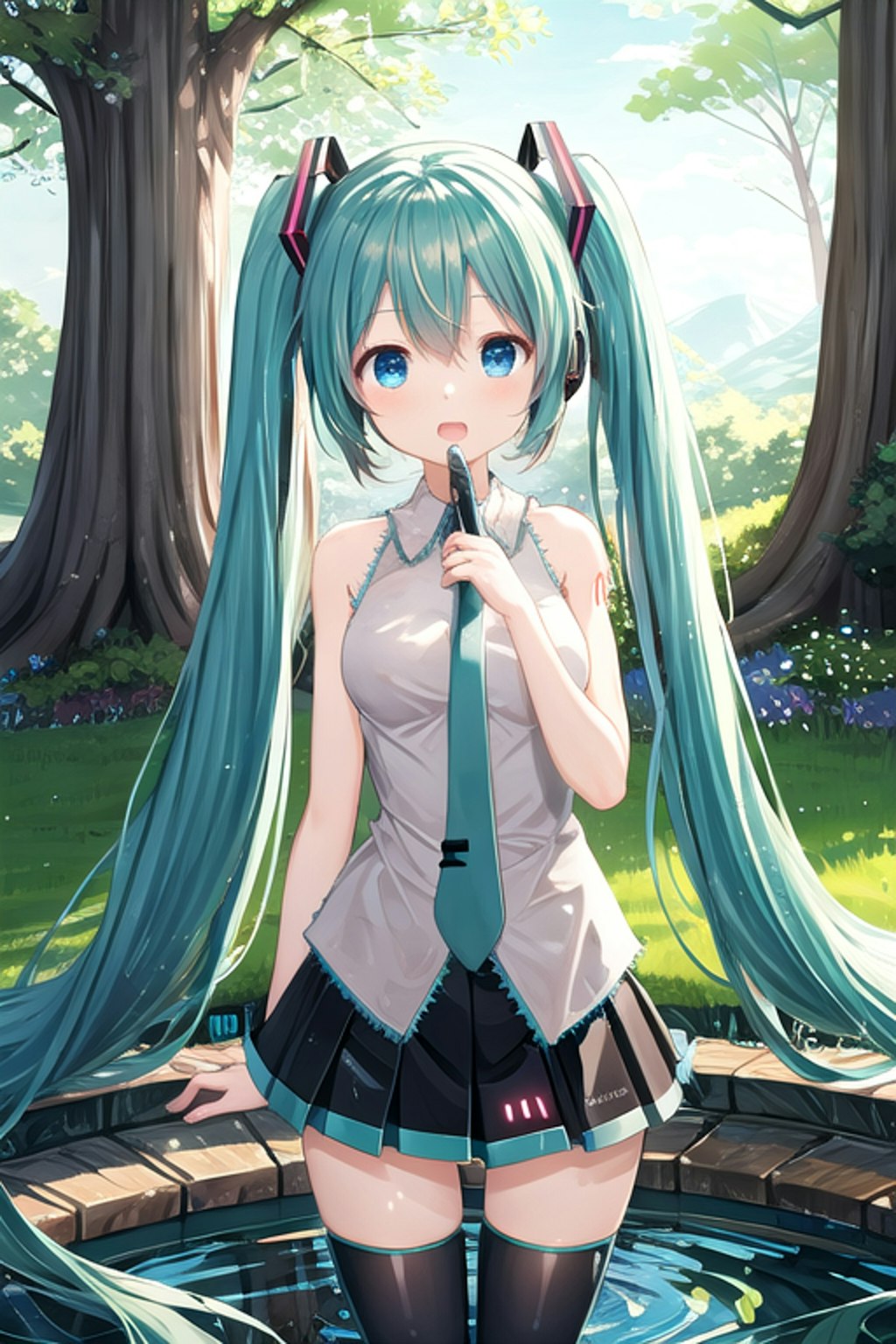 初音ミク　森の泉の妖精