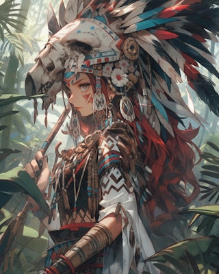 部族の女戦士