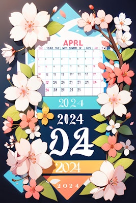 ちちぷい4月カレンダー