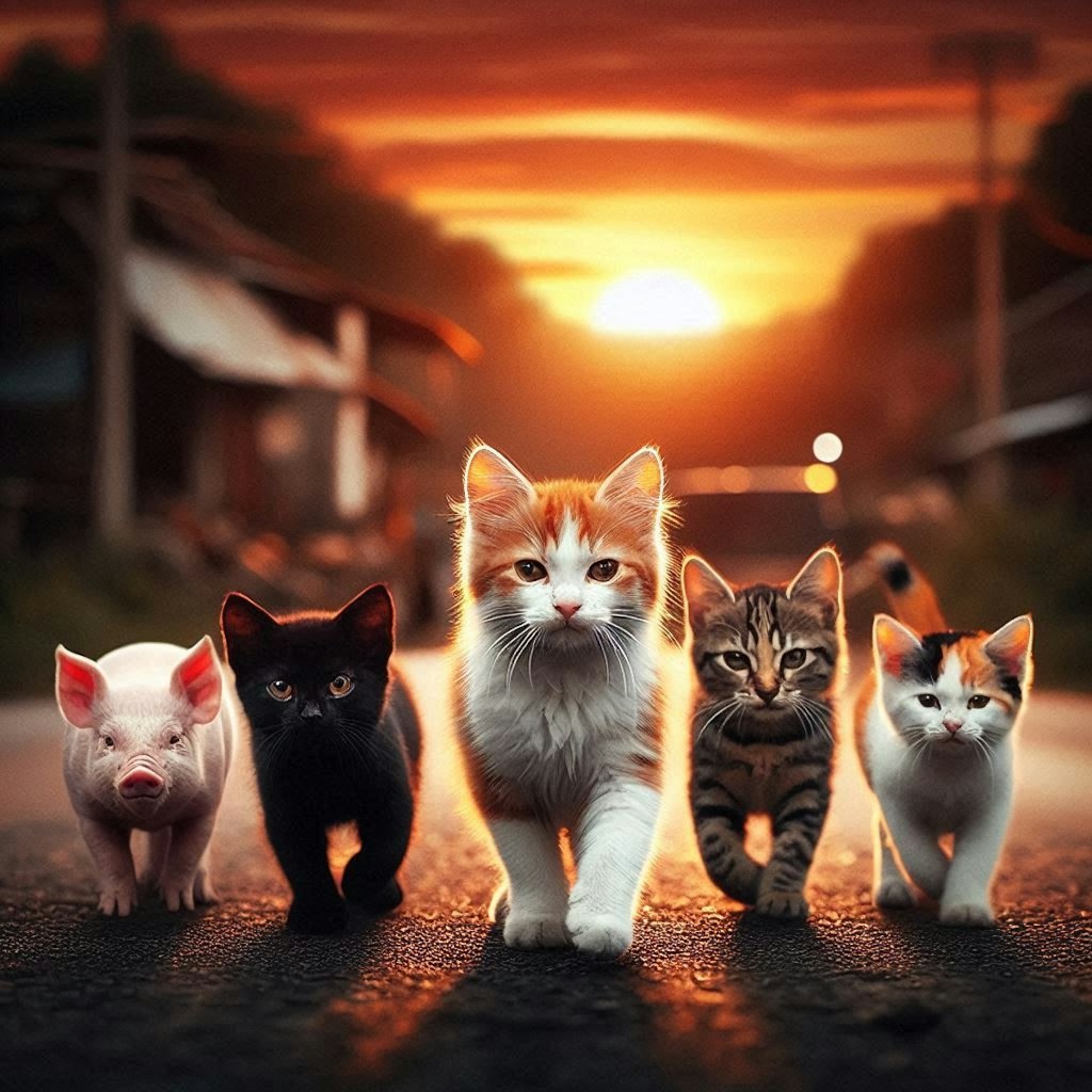五匹の猫