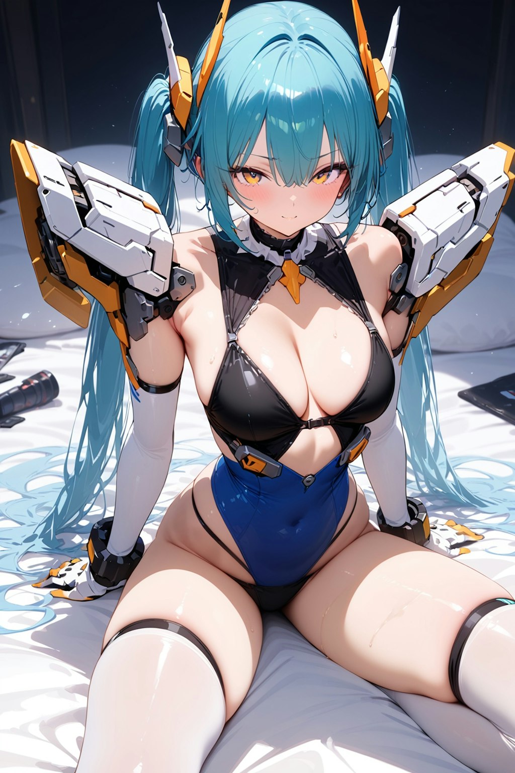 ツインテールの美少女メカ娘