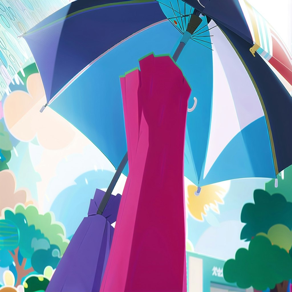 名画 折りたたみ傘 晴雨兼用