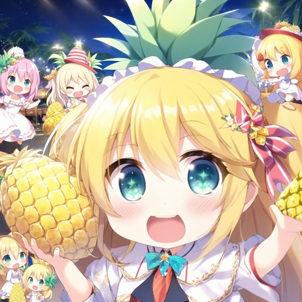 パイナポォの妖精がみんなに🍍をお届け