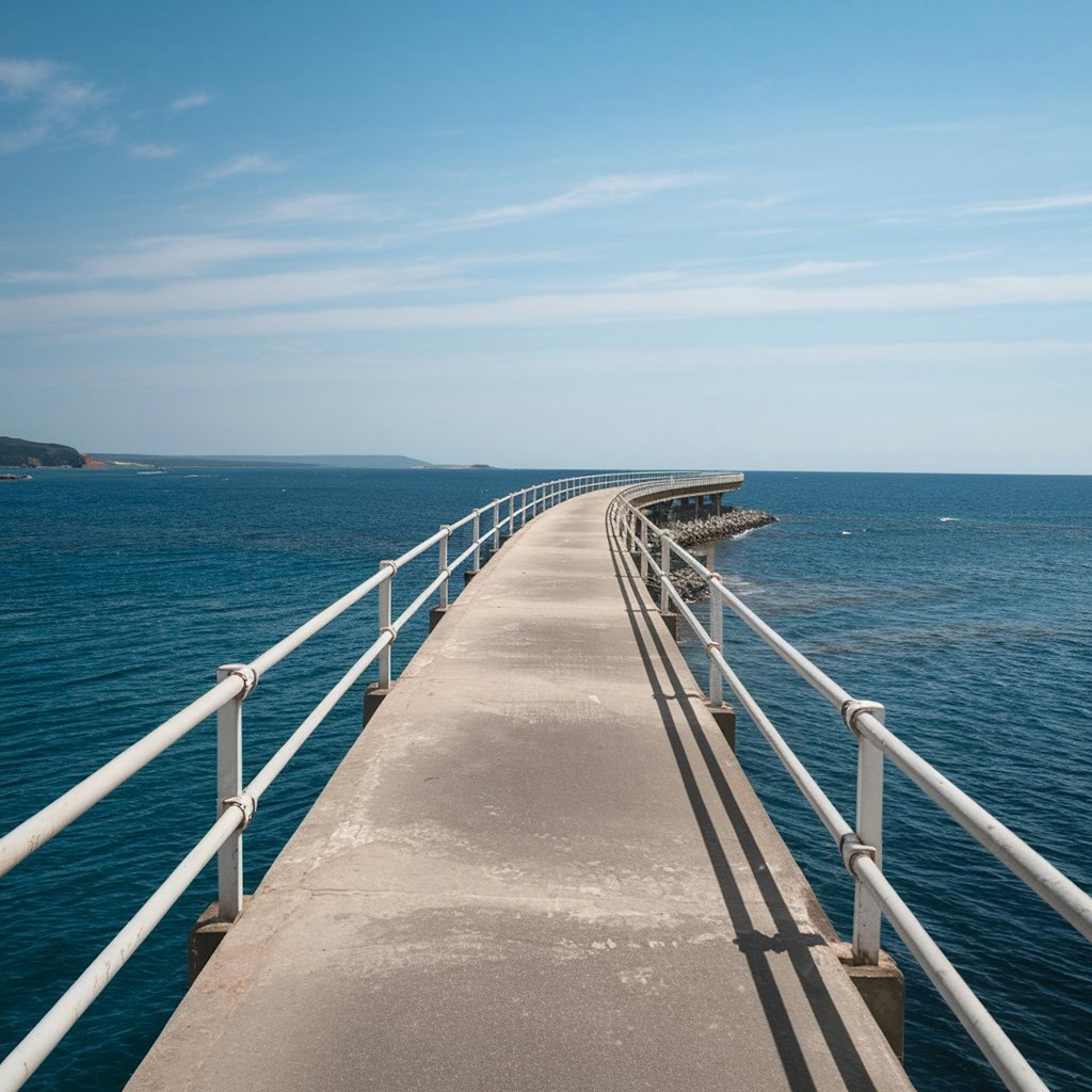 海の上の道