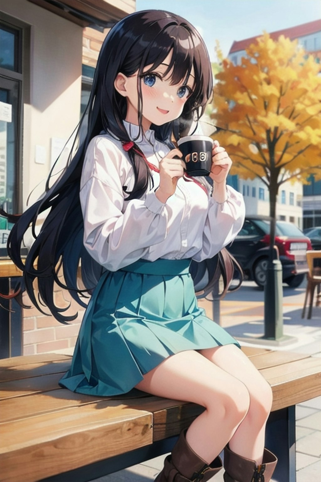 カフェ好きな女の子