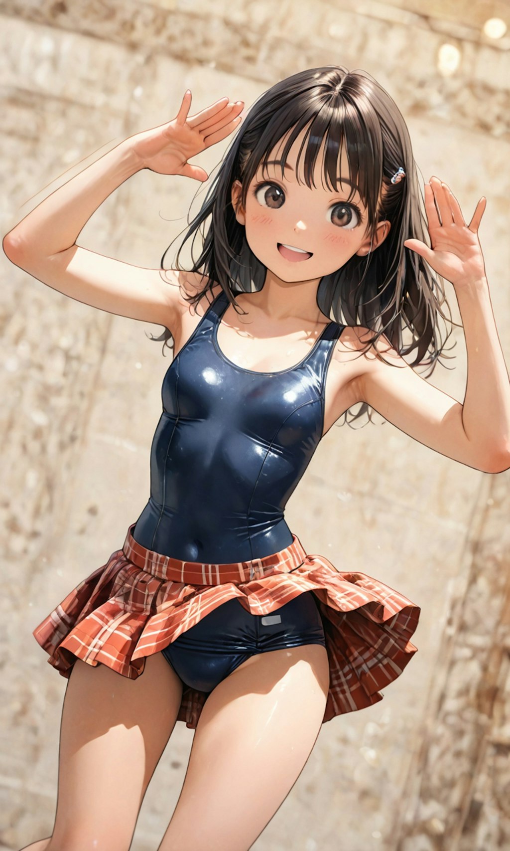 スク水とスカート