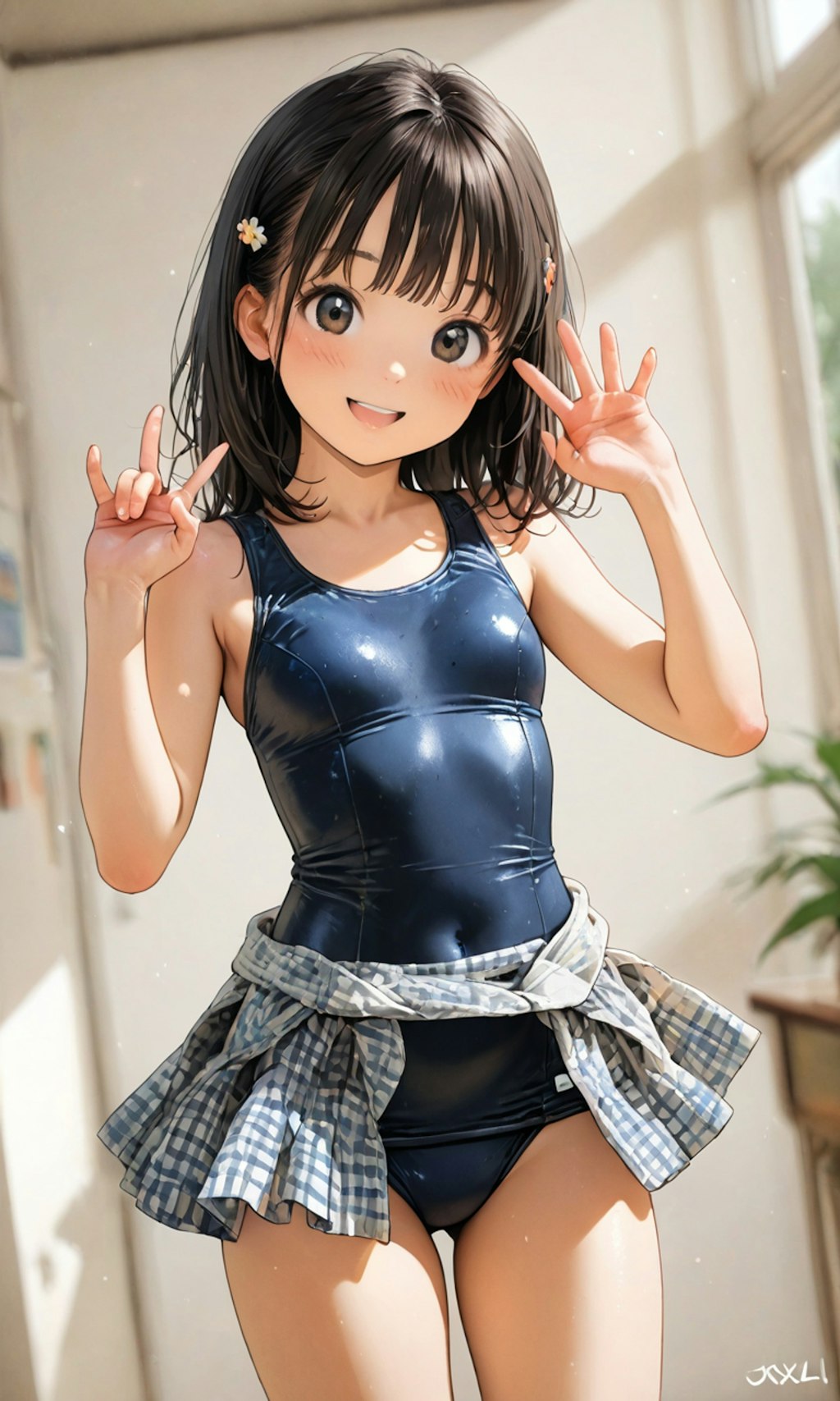 スク水とスカート