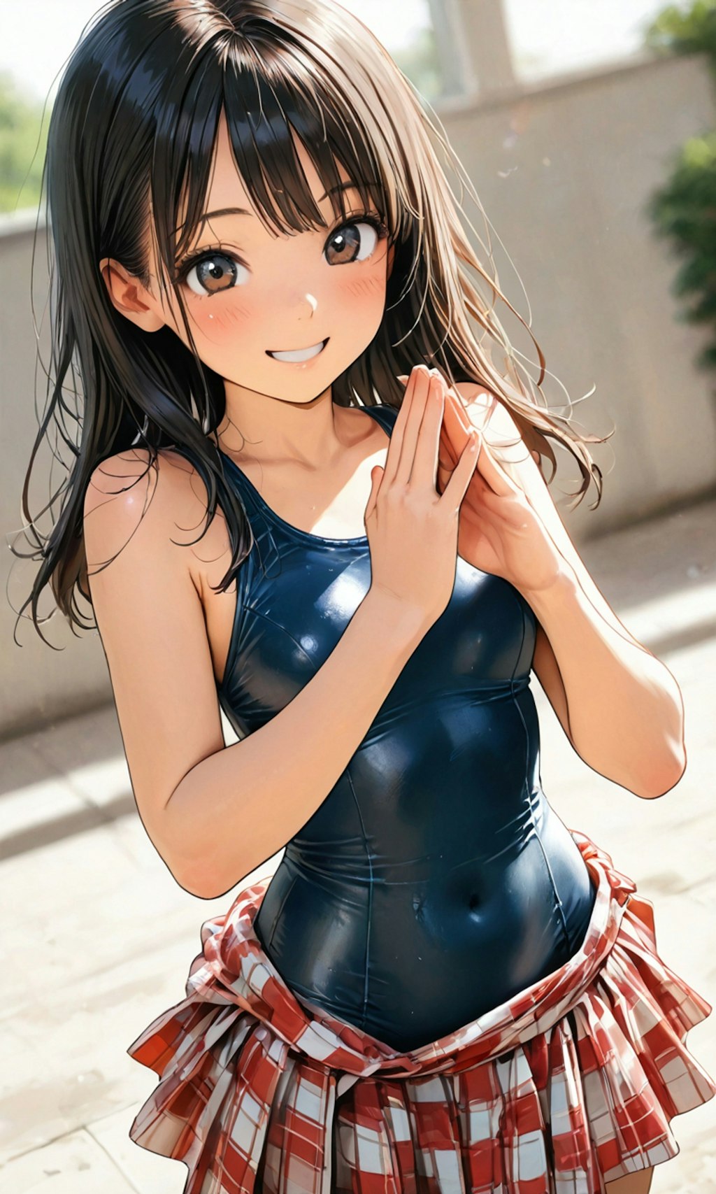 スク水とスカート