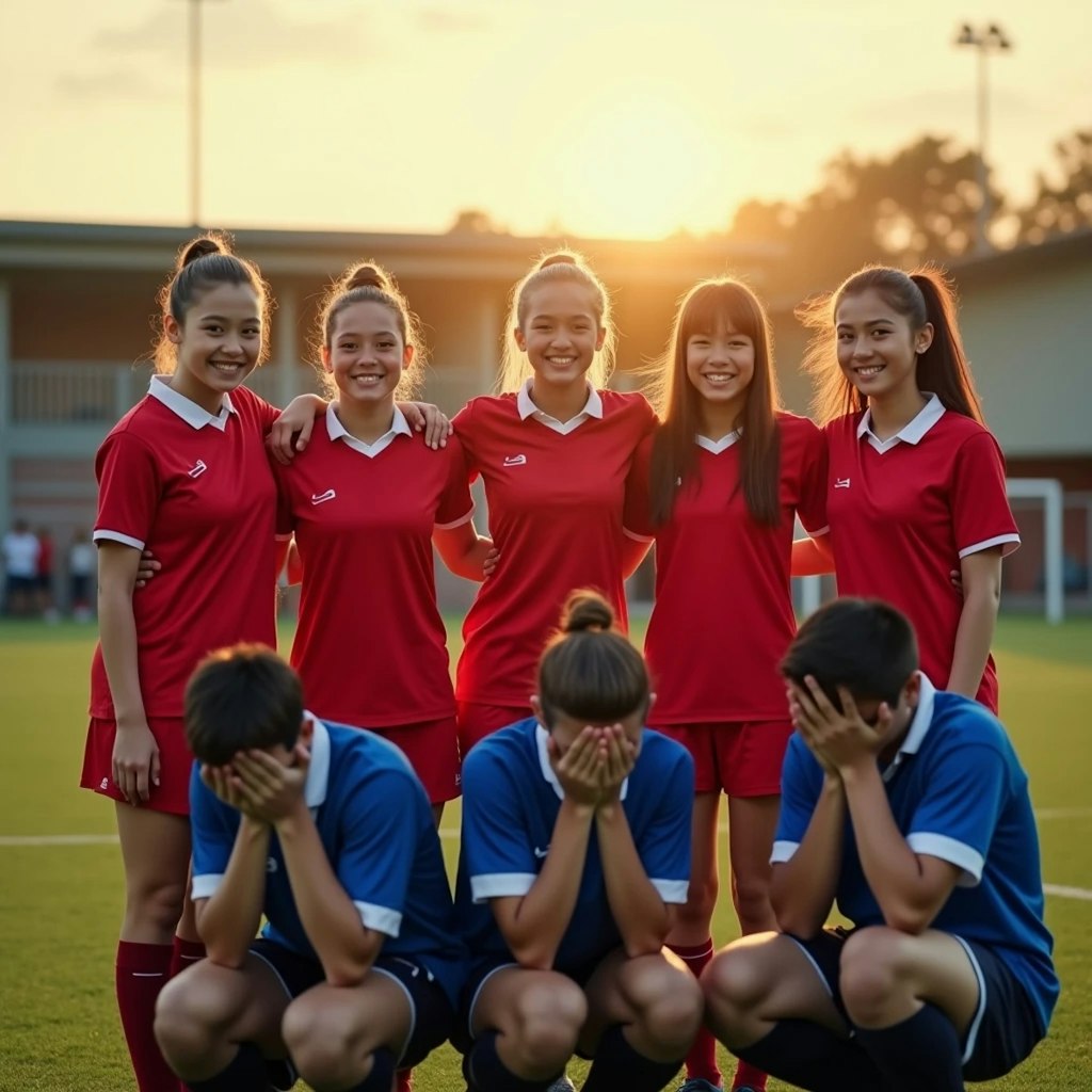 女子チーム大勝利！