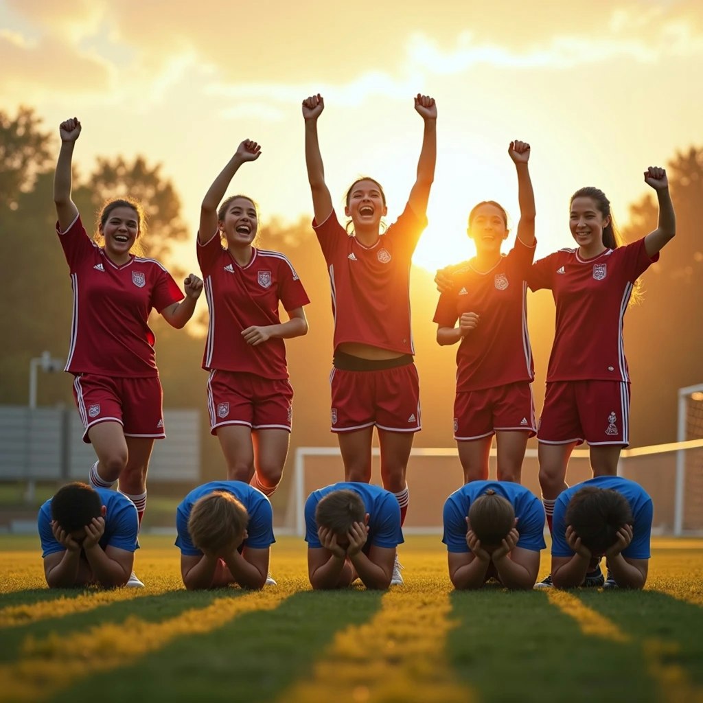 女子チーム大勝利！