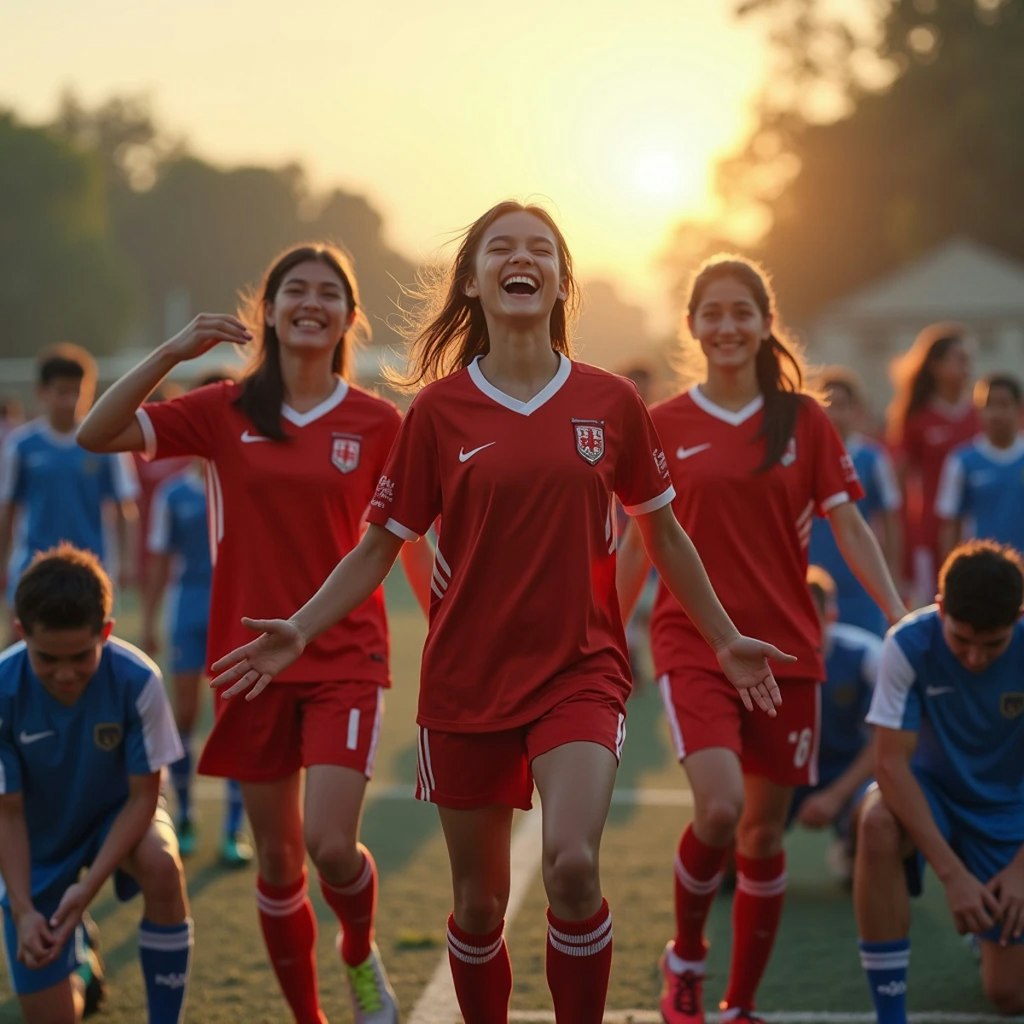 女子チーム大勝利！