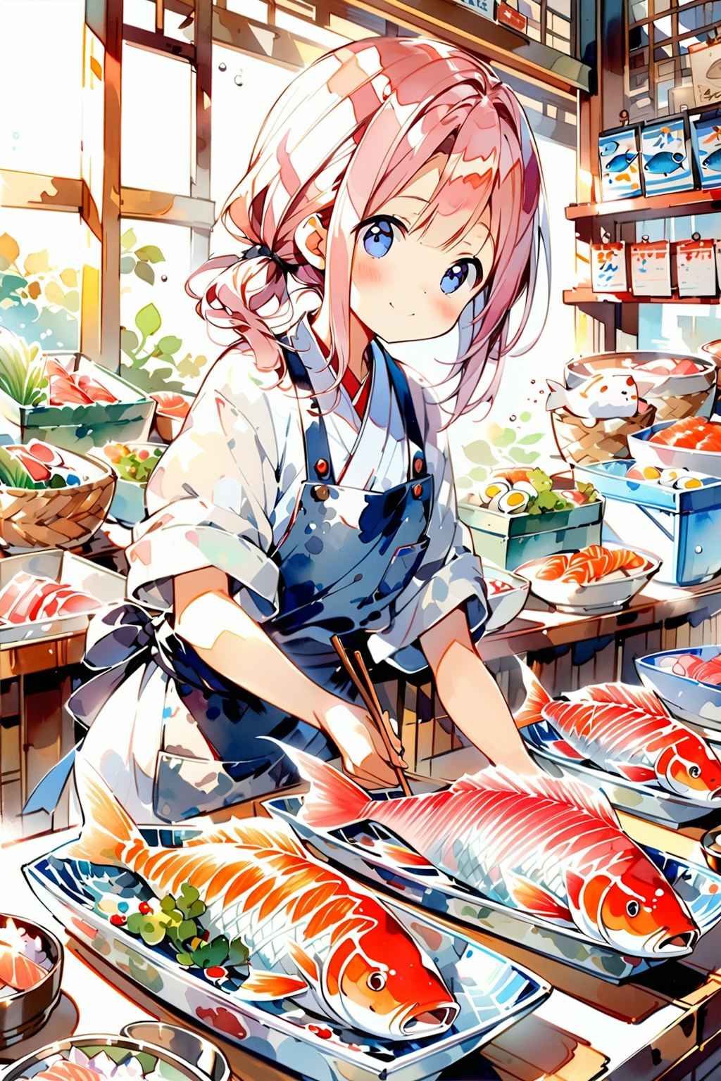 51　アルバイト　魚屋