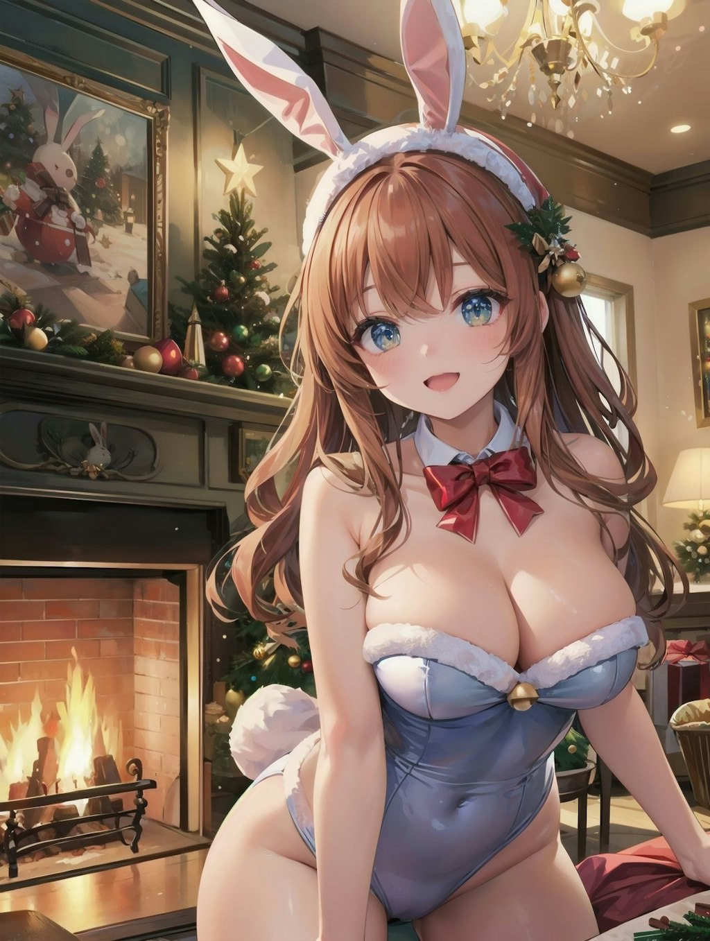 クリスマスバニーさん