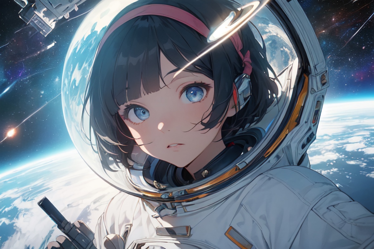 Astronaut ③   chichi puiちちぷいAIイラスト専用の投稿サイト