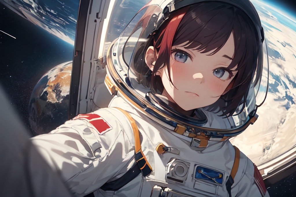 Astronaut ③ | chichi-pui（ちちぷい）AIイラスト専用の投稿サイト