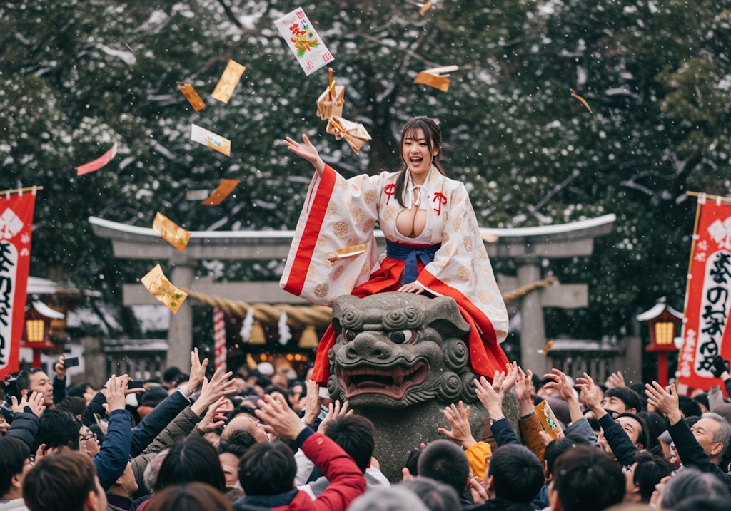 お年玉ばらまき