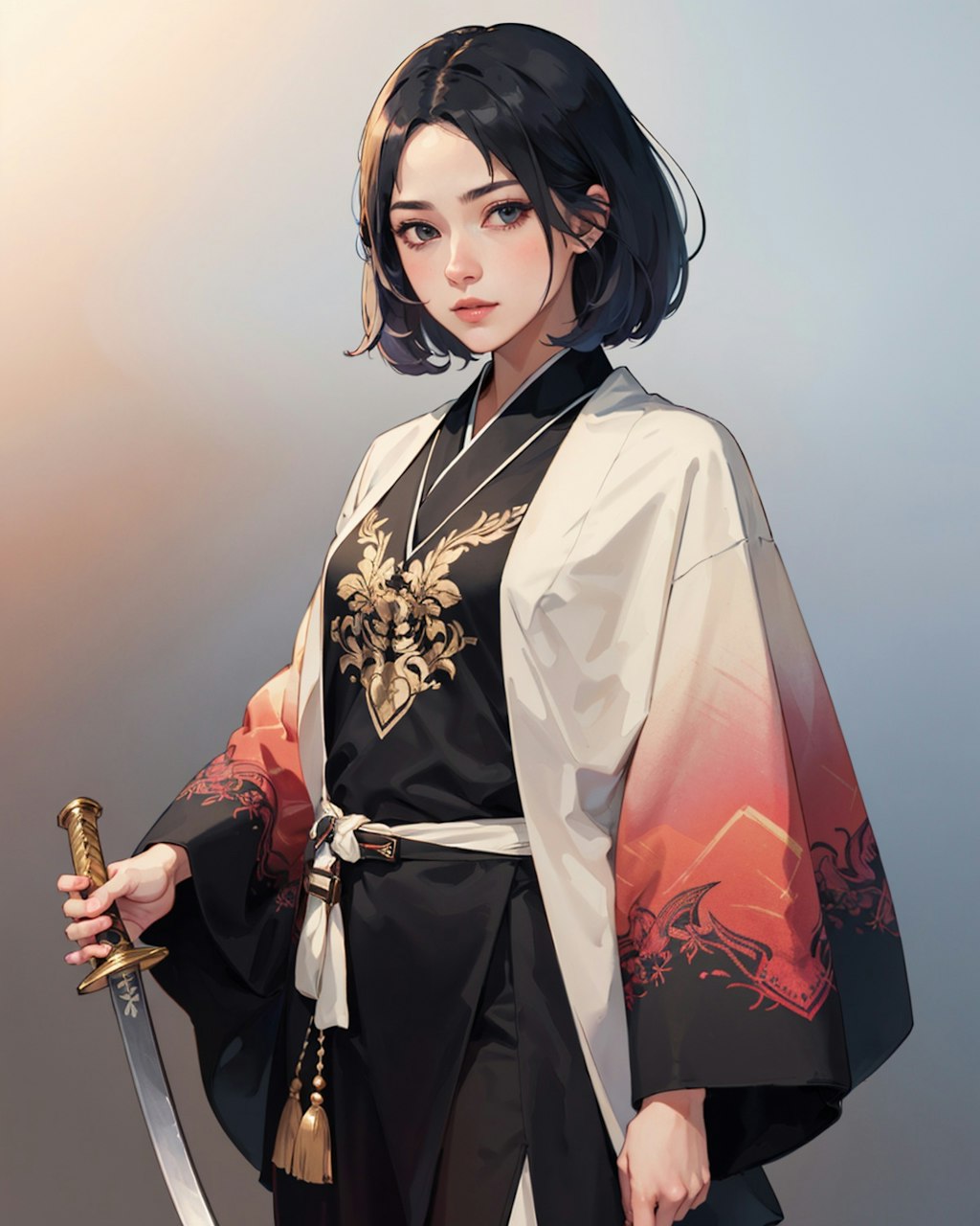 日本刀と着物
