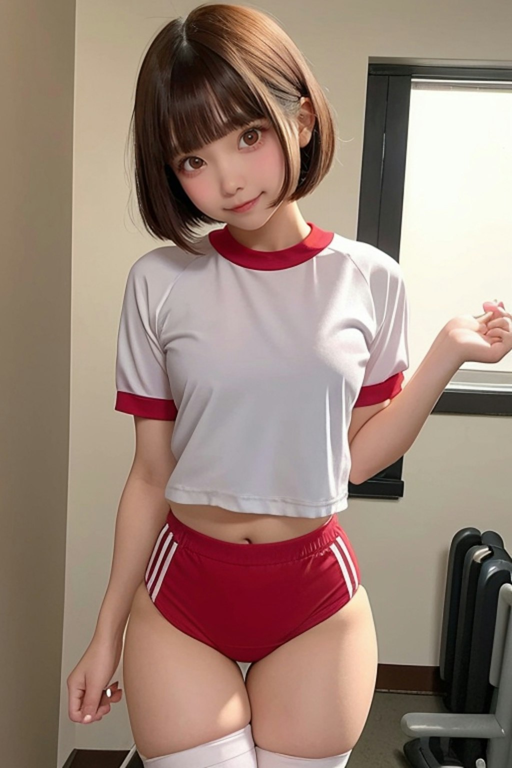 赤ブルマ　体操服