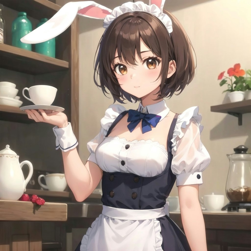 うさ耳メイドちゃん☕