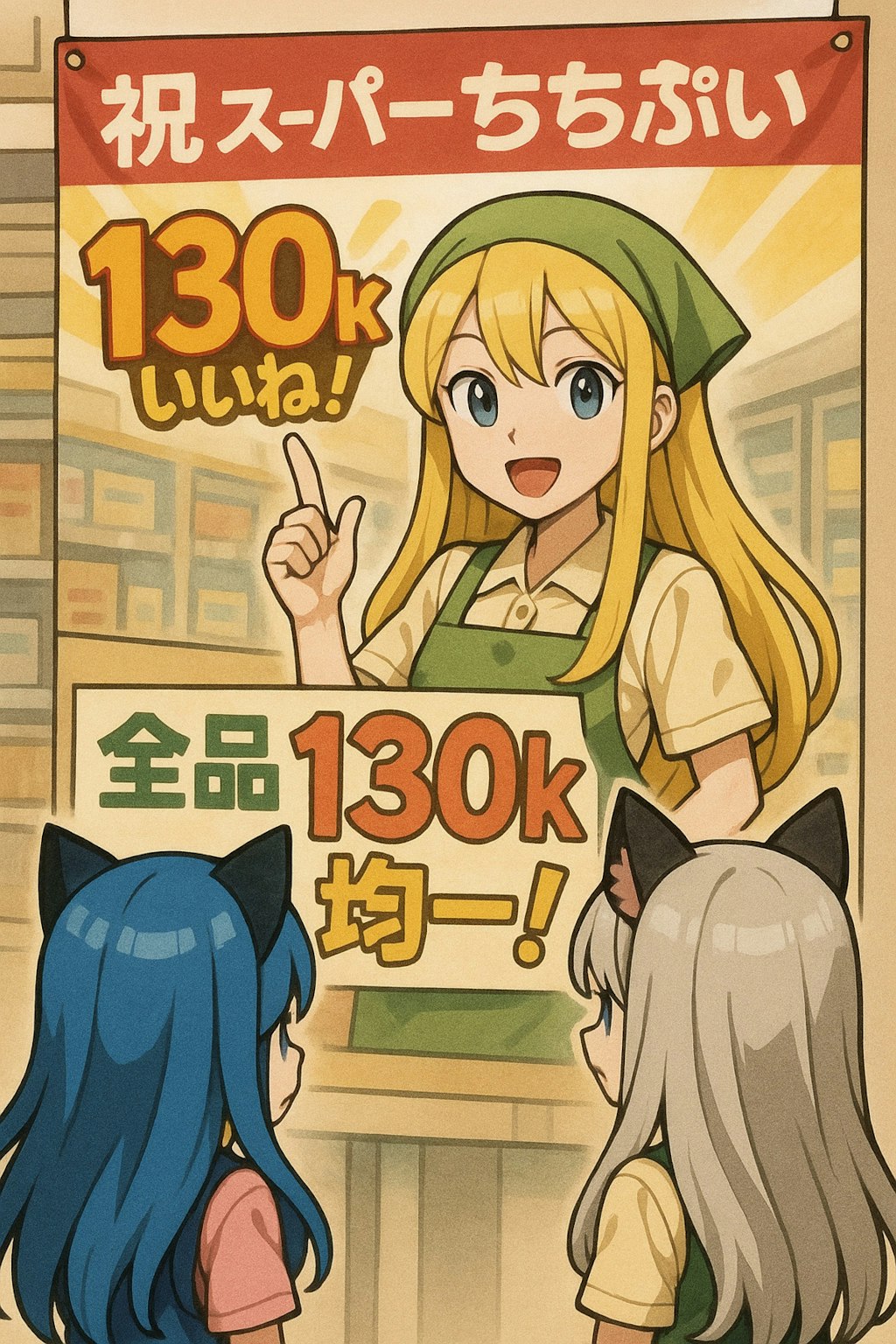 130kいいねありがとー