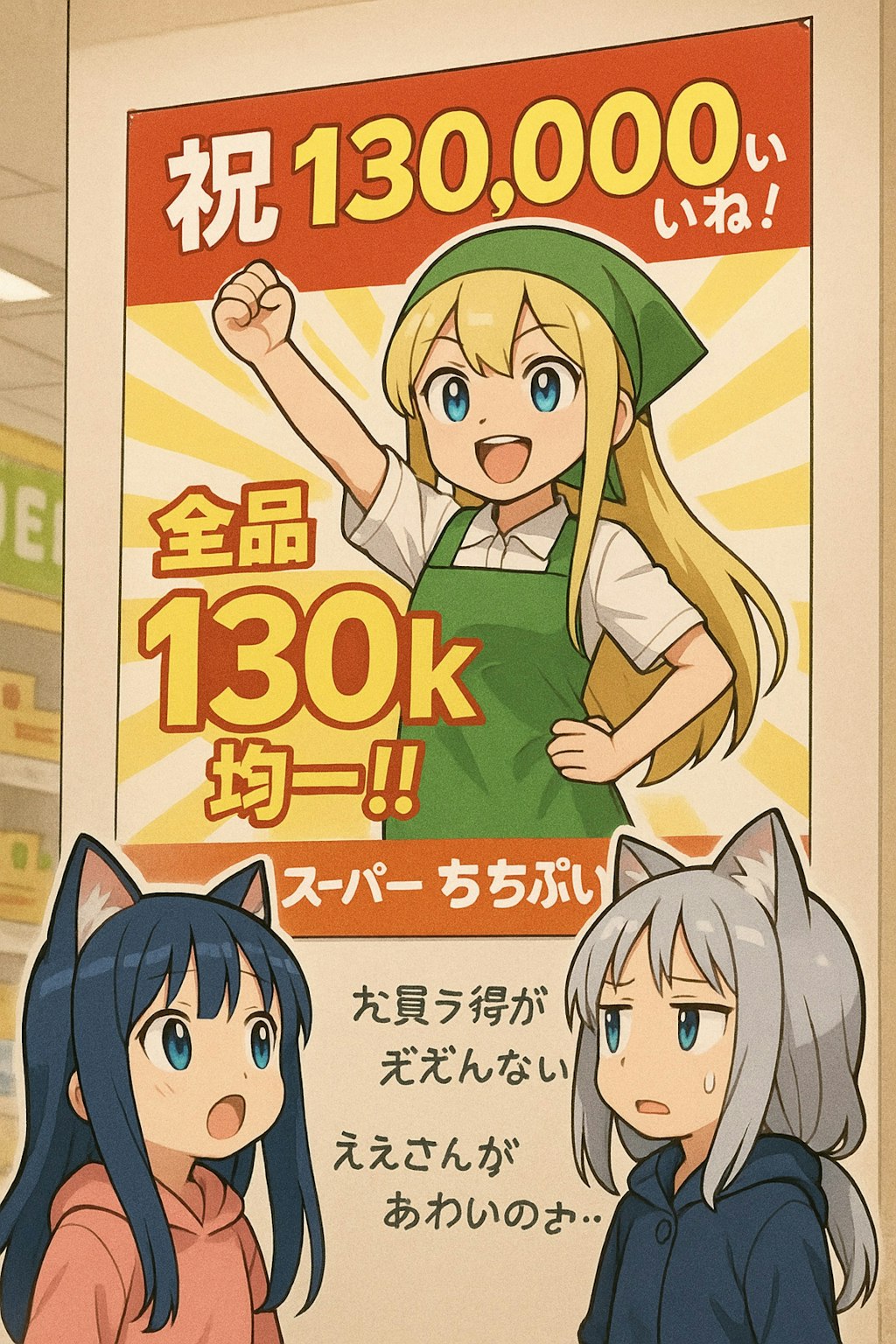 130kいいねありがとー