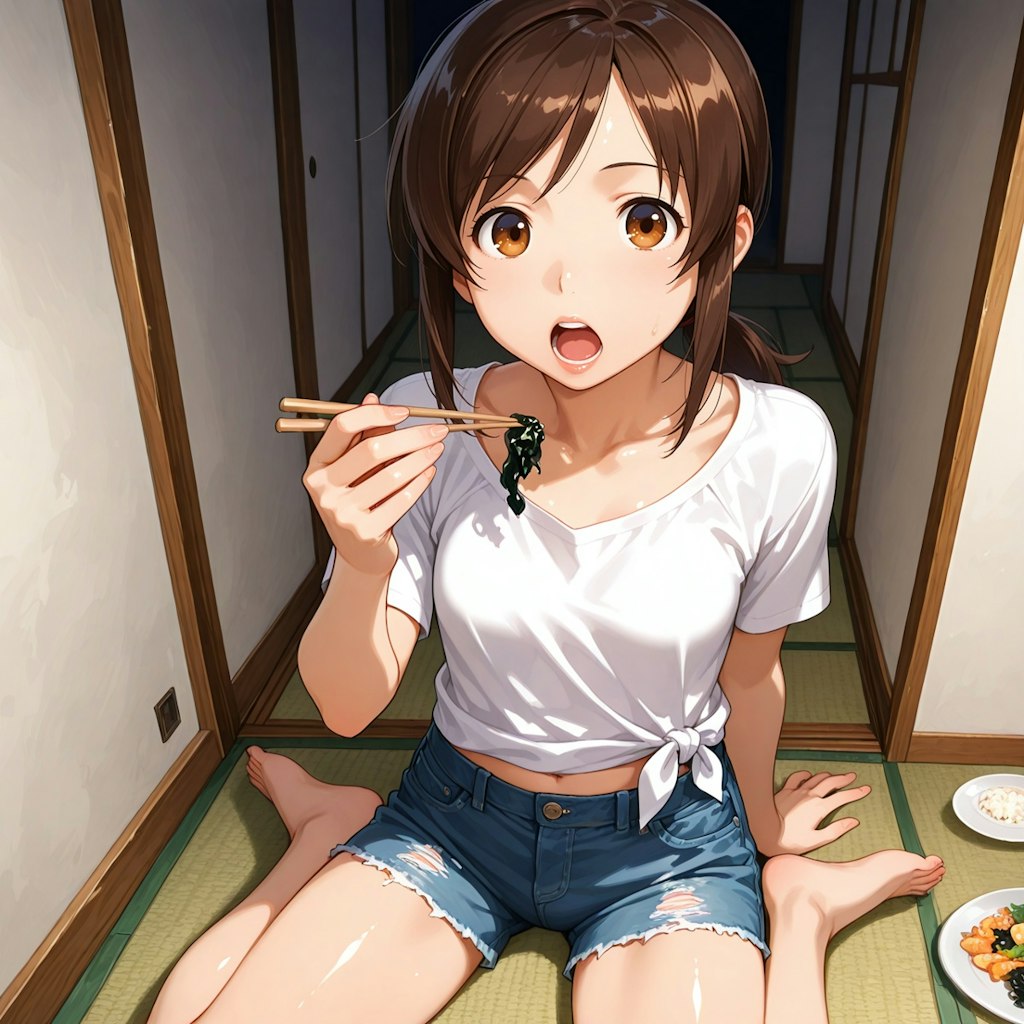 木倉さんきくらげ食べる