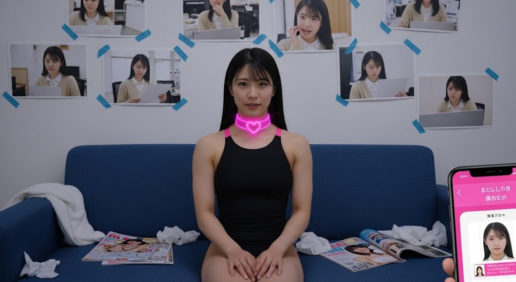 アプリを使って憧れの先輩を好き放題する