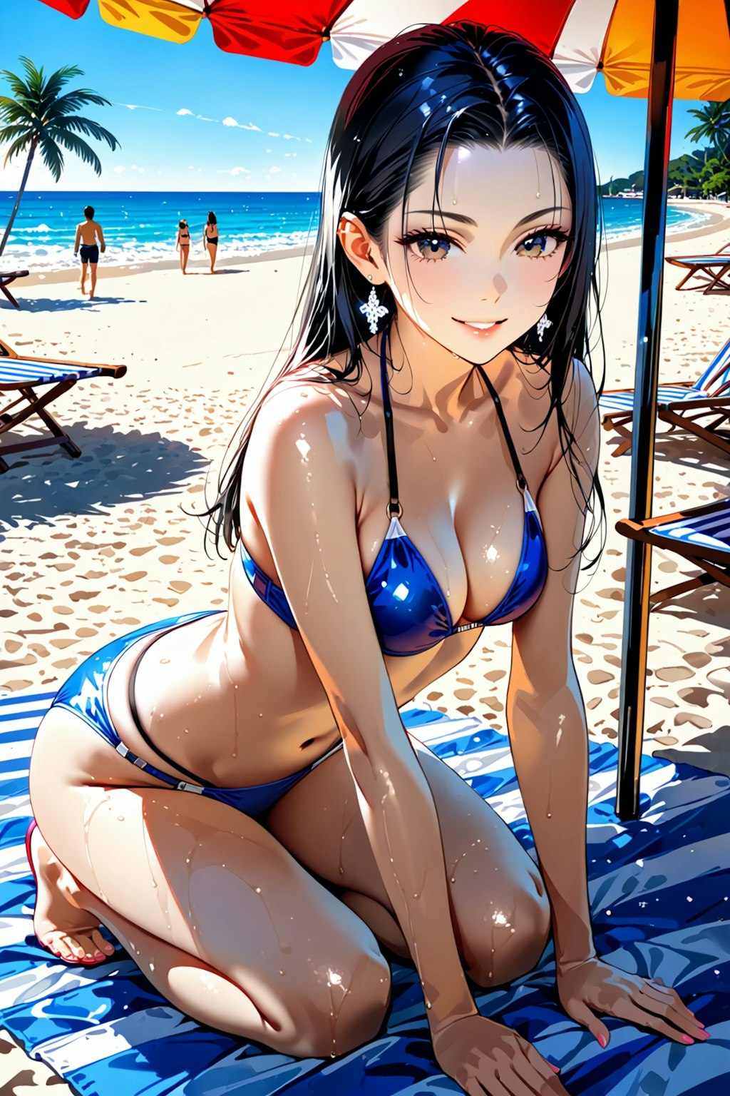 【Today's illustration】swimsuit⑦