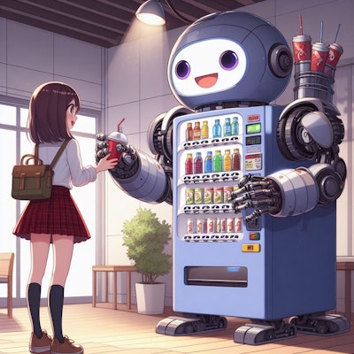 ロボット型自動販売機