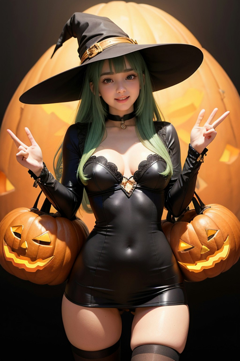 ハロウィンコスプレ グリーン4