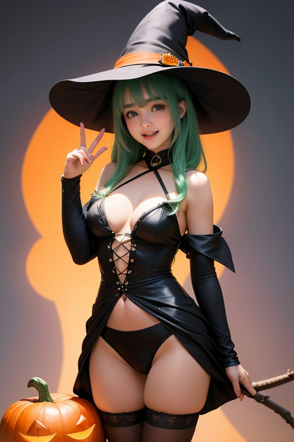 ハロウィンコスプレ グリーン4