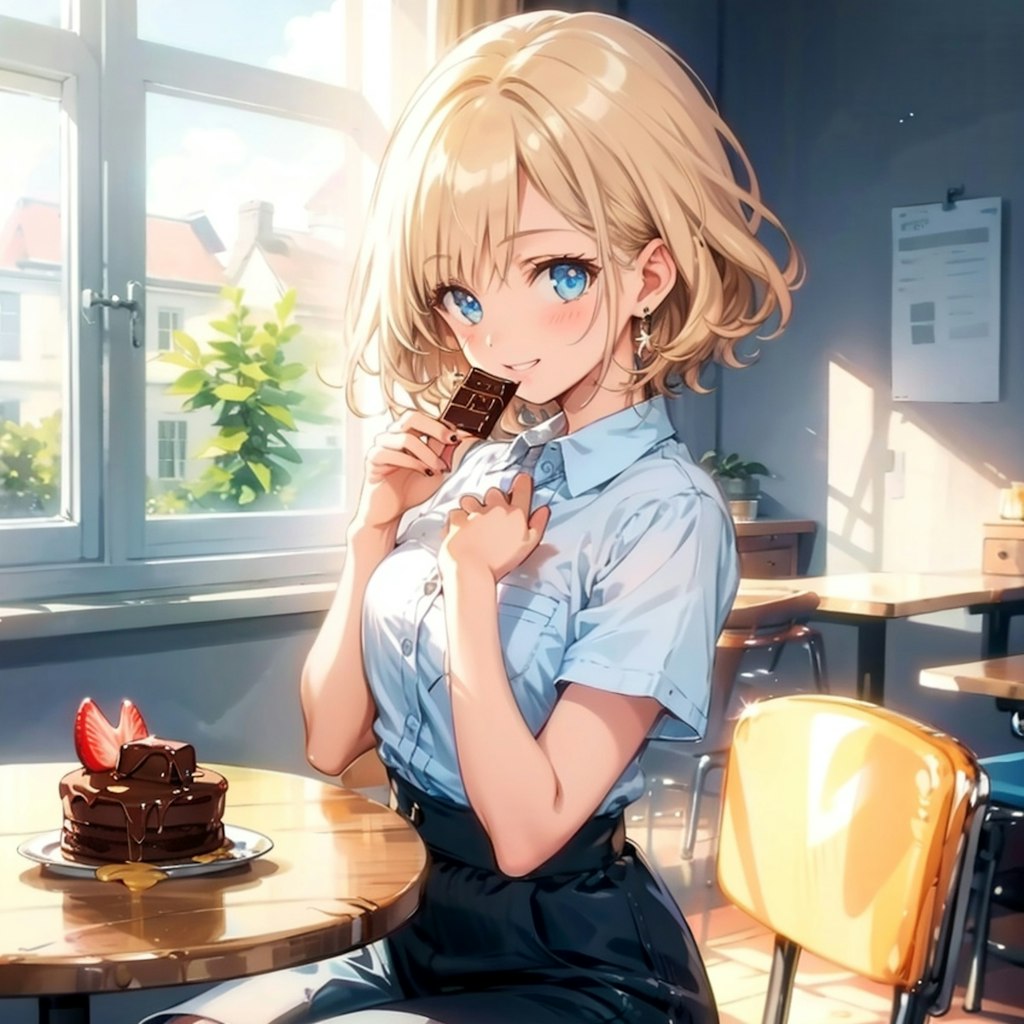 チョコがちょこと解けた
