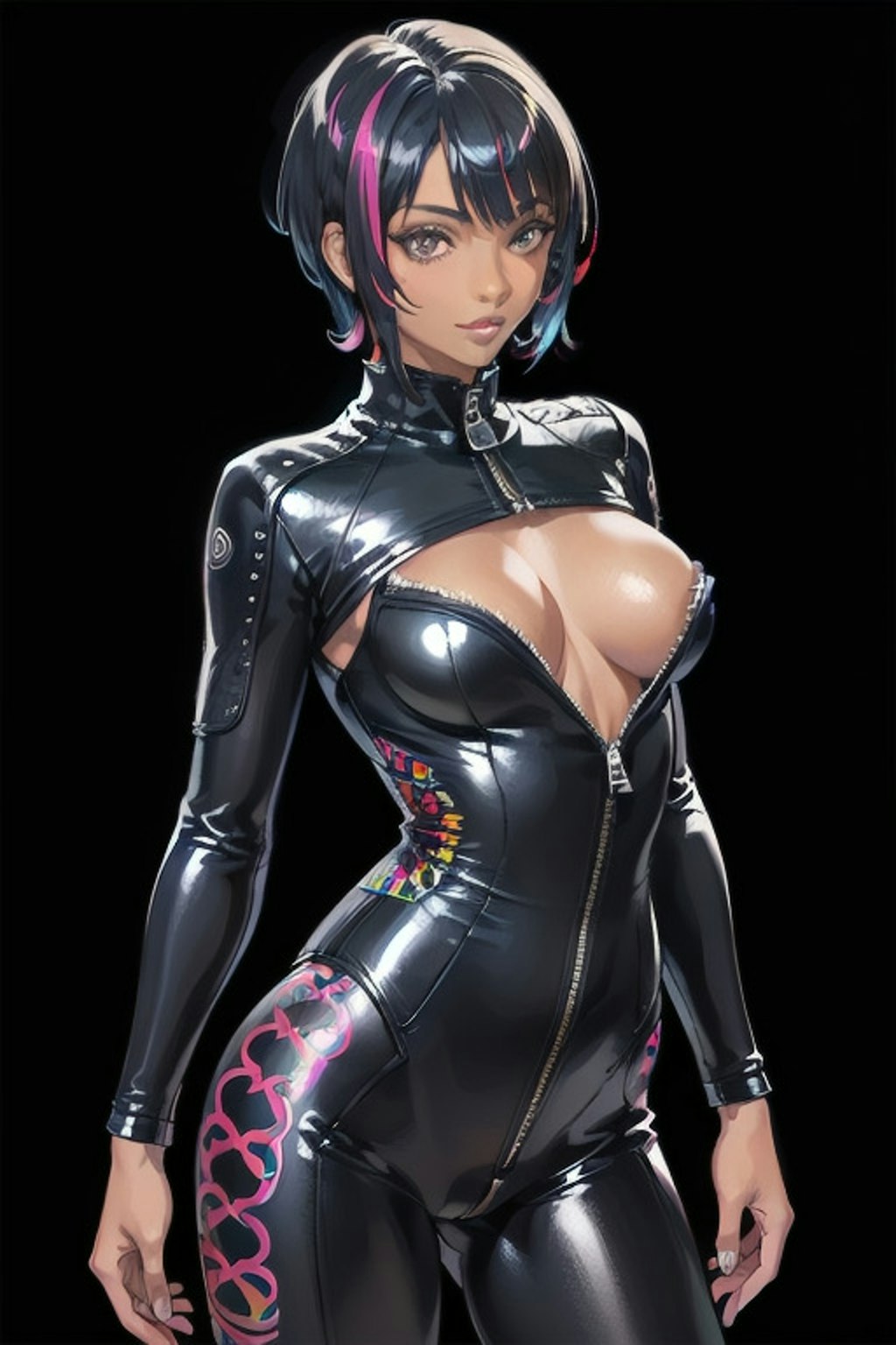 ライダースーツ美女イラスト集