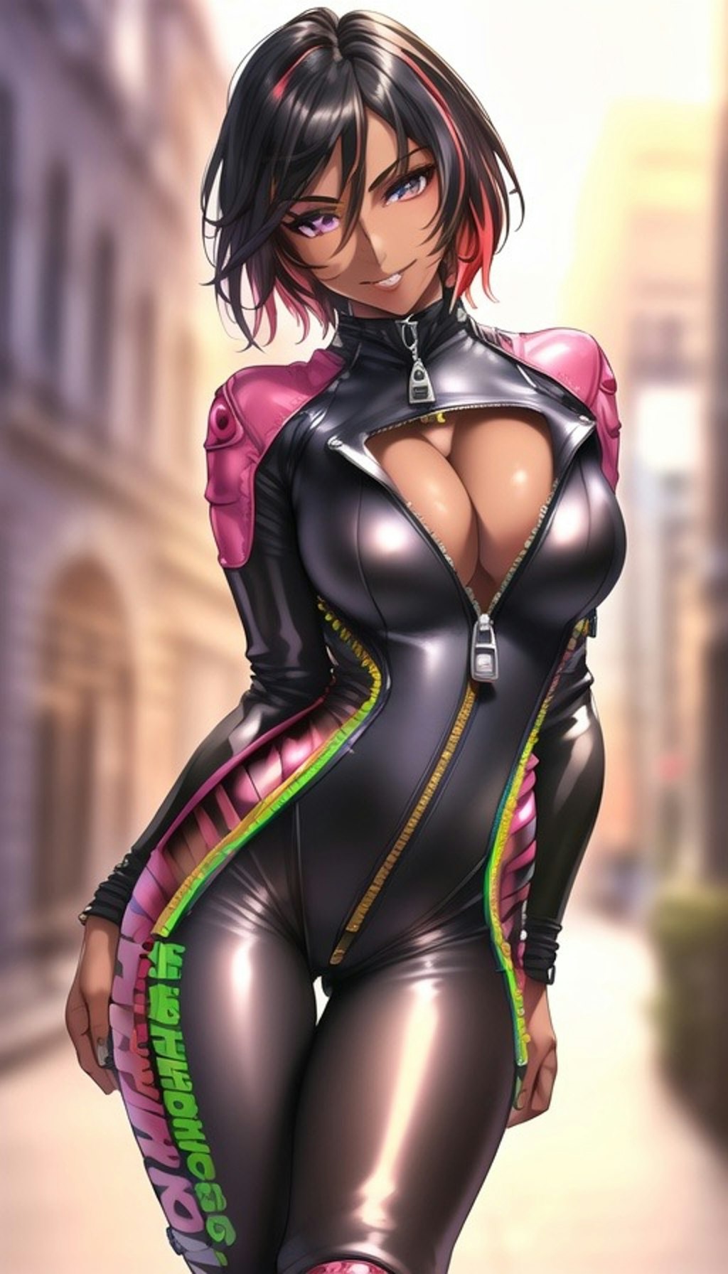 ライダースーツ美女イラスト集