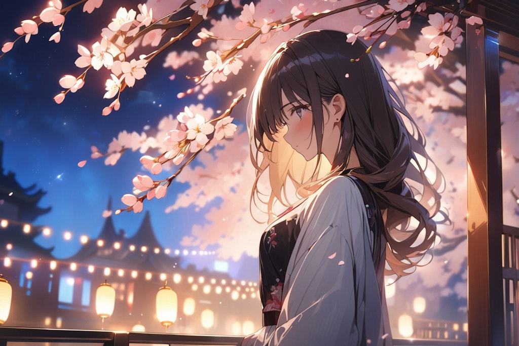 夜桜