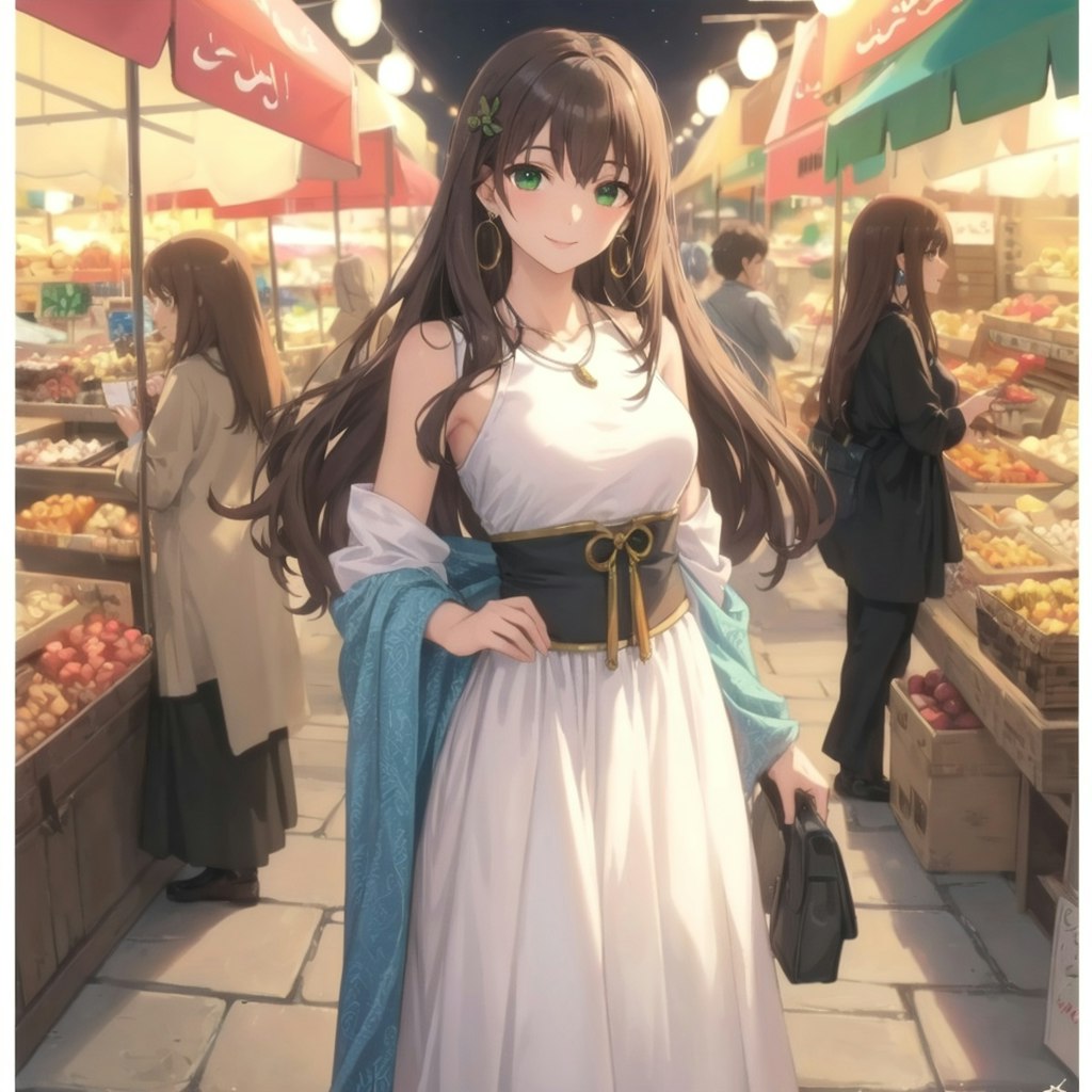 Girl in tne market