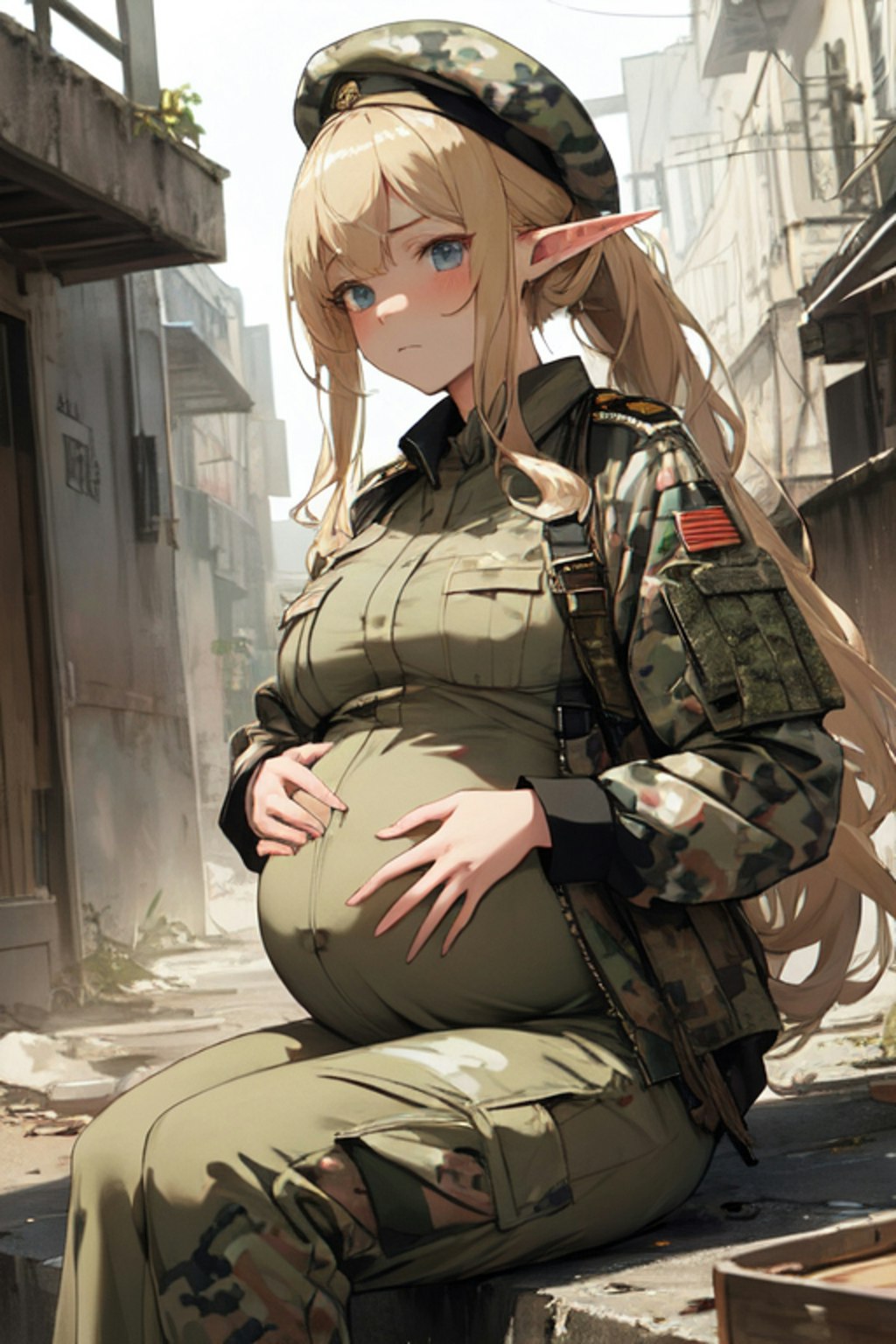 戦闘妊娠少女４６