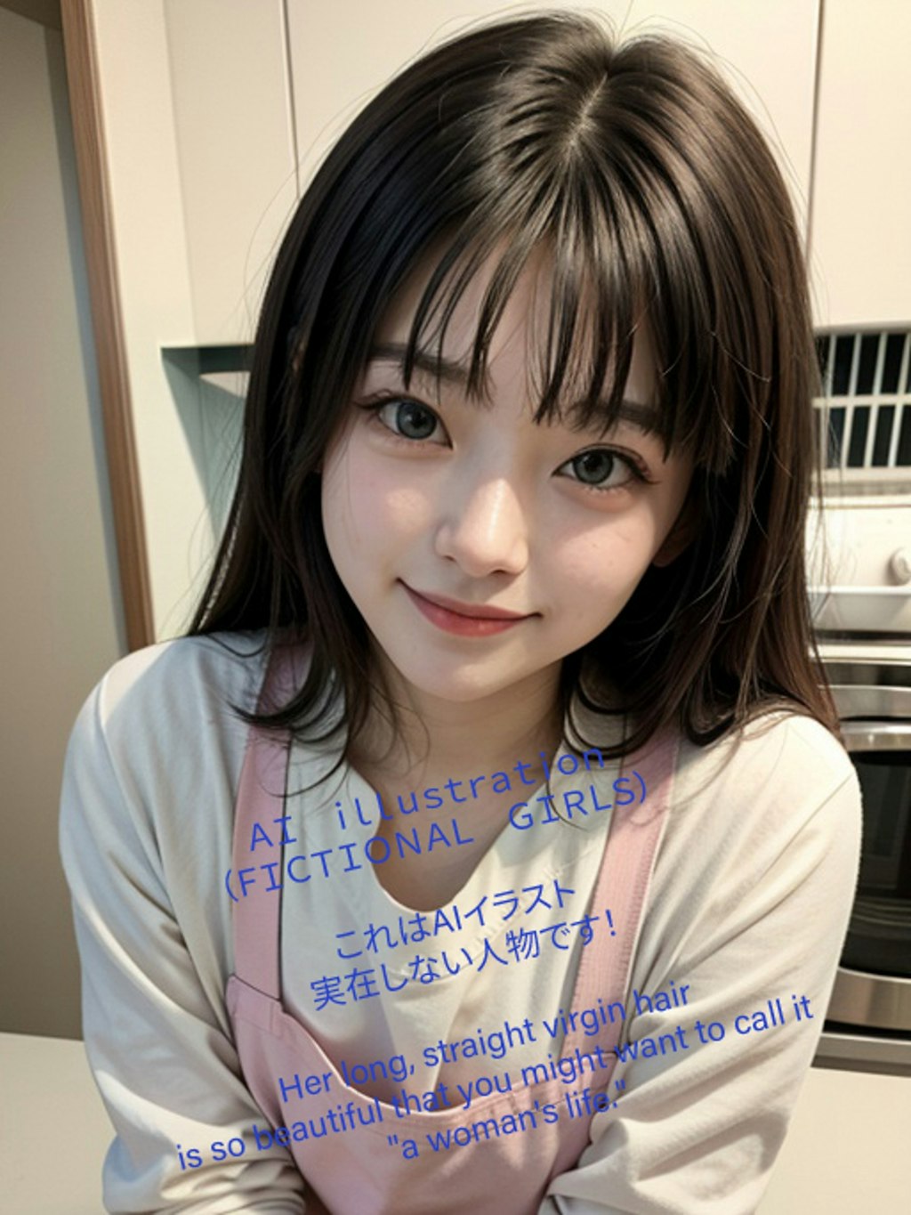ロングヘア美少女な店員さん