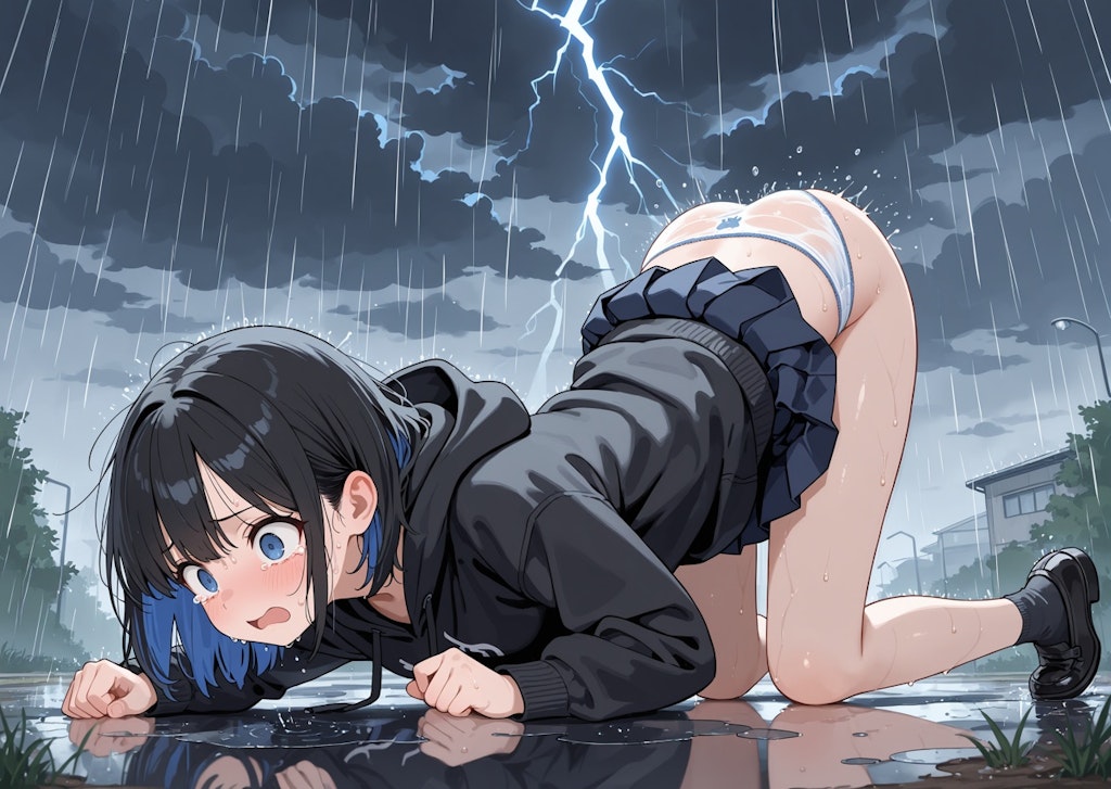 雷にケツ向けてるところ大変恐れ入ります