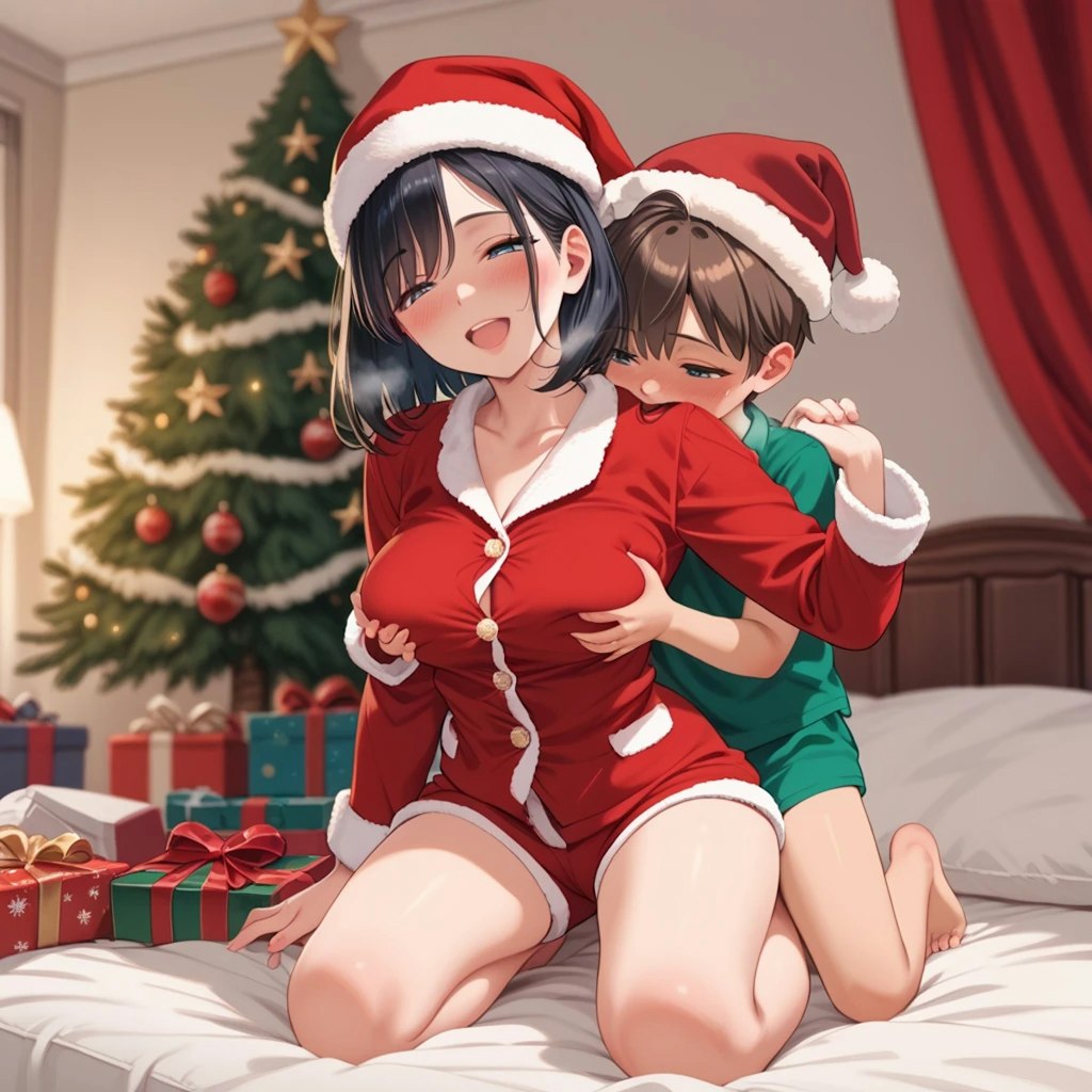 クリスマスプレゼントに、おっぱい触らせてあげる♪