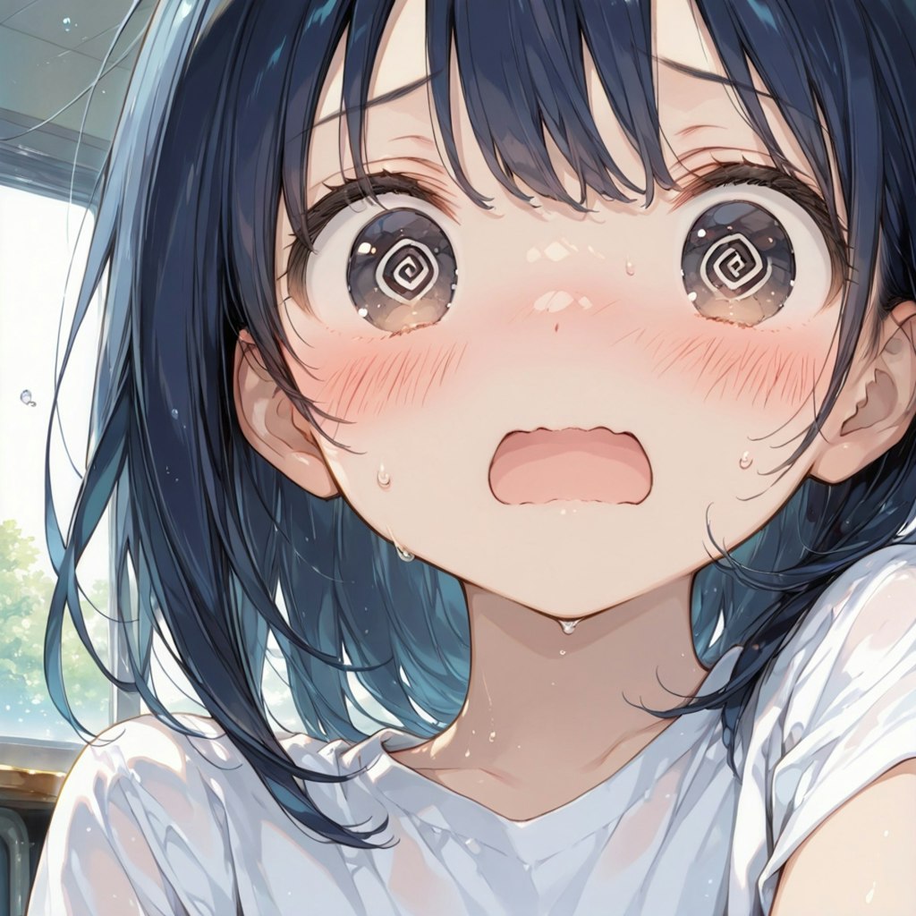 着替え中のハプニング（後ろから）