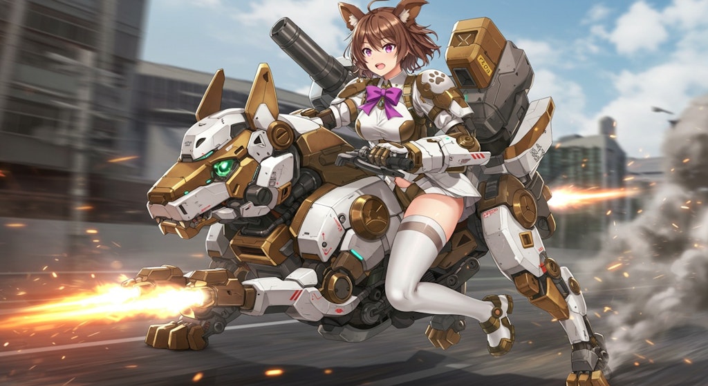 犬型メカ娘　オプション装備